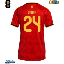 Belgia Amadou Onana #24 Hjemmedrakt Dame VM 2026 Kortermet